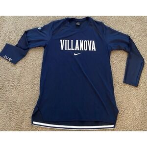 Villanova Wildcats Shirt Mens XL NCAA Basketball Nike Dri Fit Elite Long Sleeve